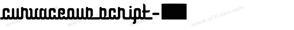 curvaceous script字体转换